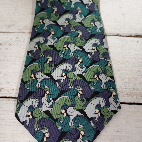 The Boxelder Company Milwaukee, M.C. Escher Foundation Men's Tie Imported Silk. - Picture 2 of 11